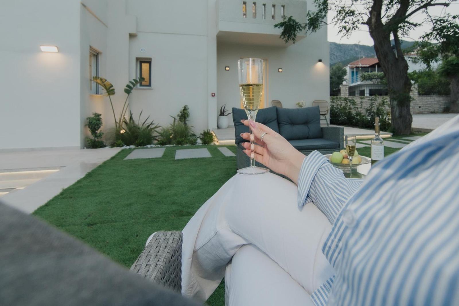 Le Jardin Apartments Kampos Marathokampou Luaran gambar