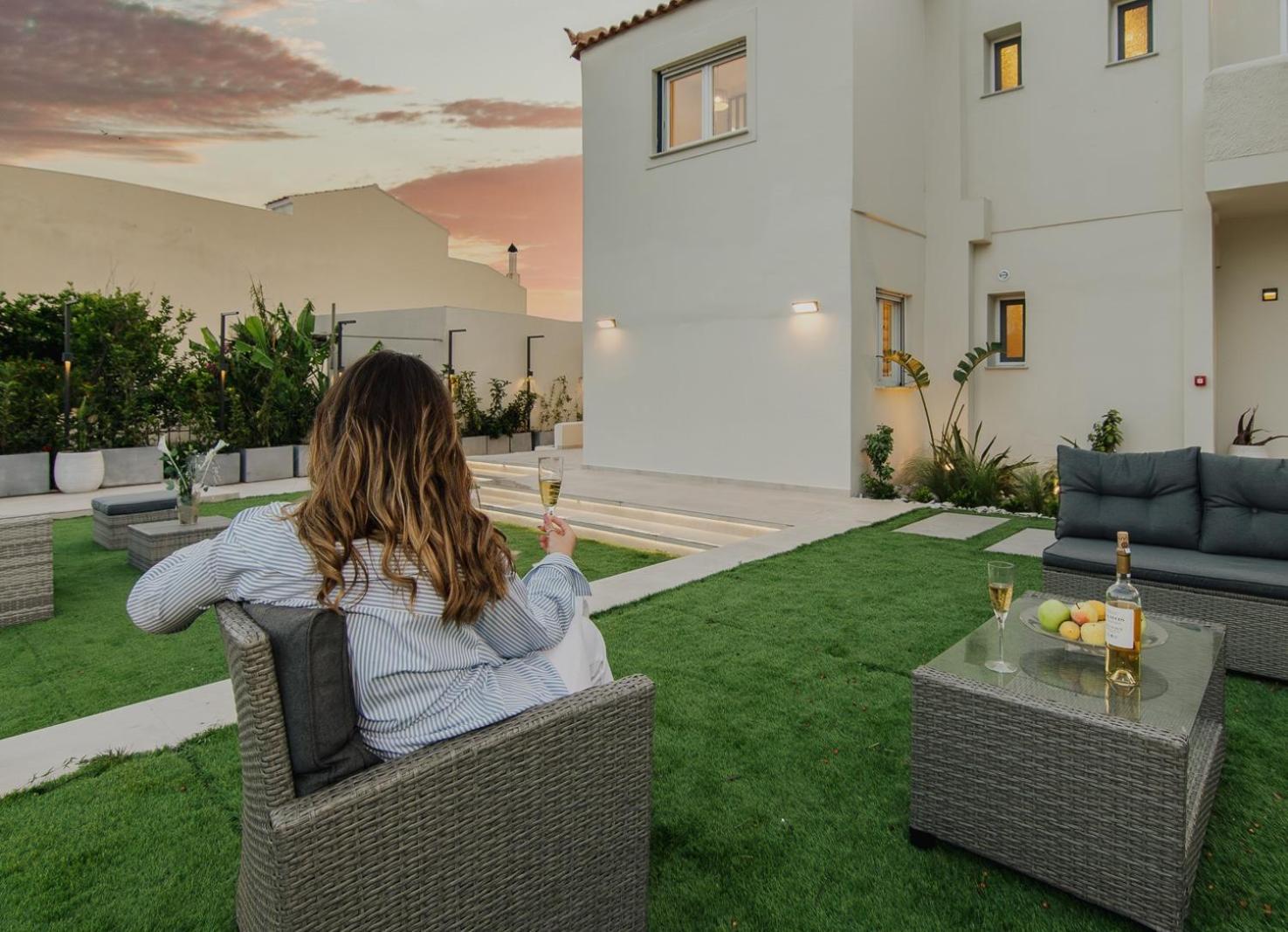 Le Jardin Apartments Kampos Marathokampou Luaran gambar